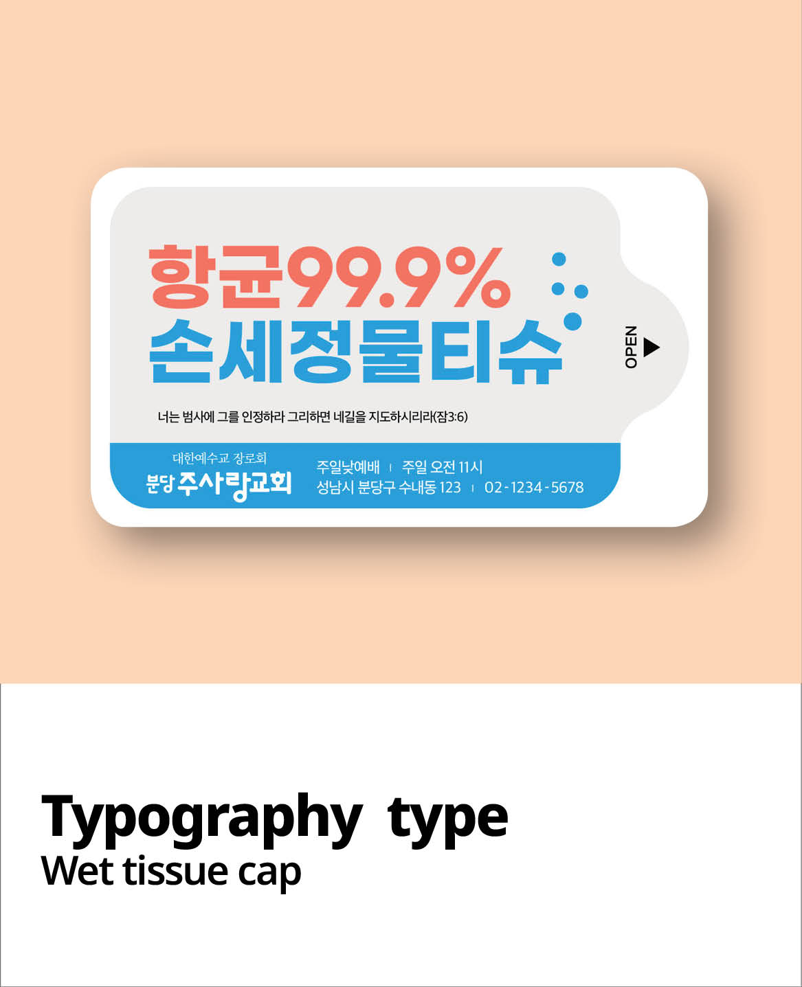 손세정 향균물티슈 5매 / 10매