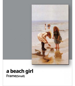 해변가 소녀_소형액자