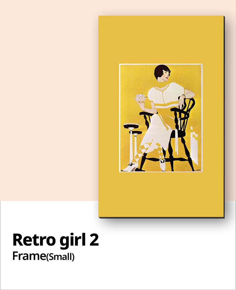Retro girl 2_소형액자