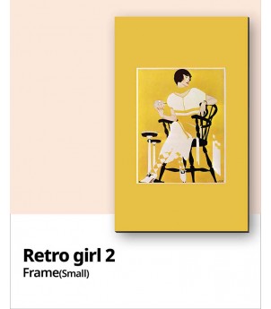 Retro girl 2_소형액자